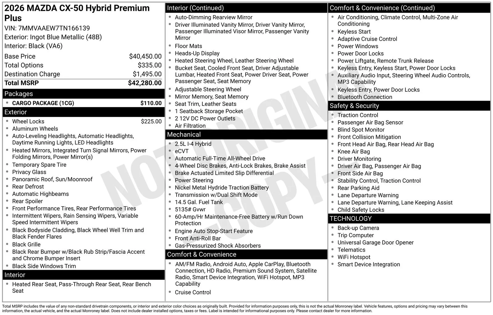New 2026 Ingot Blue Metallic Mazda Premium Plus image 4