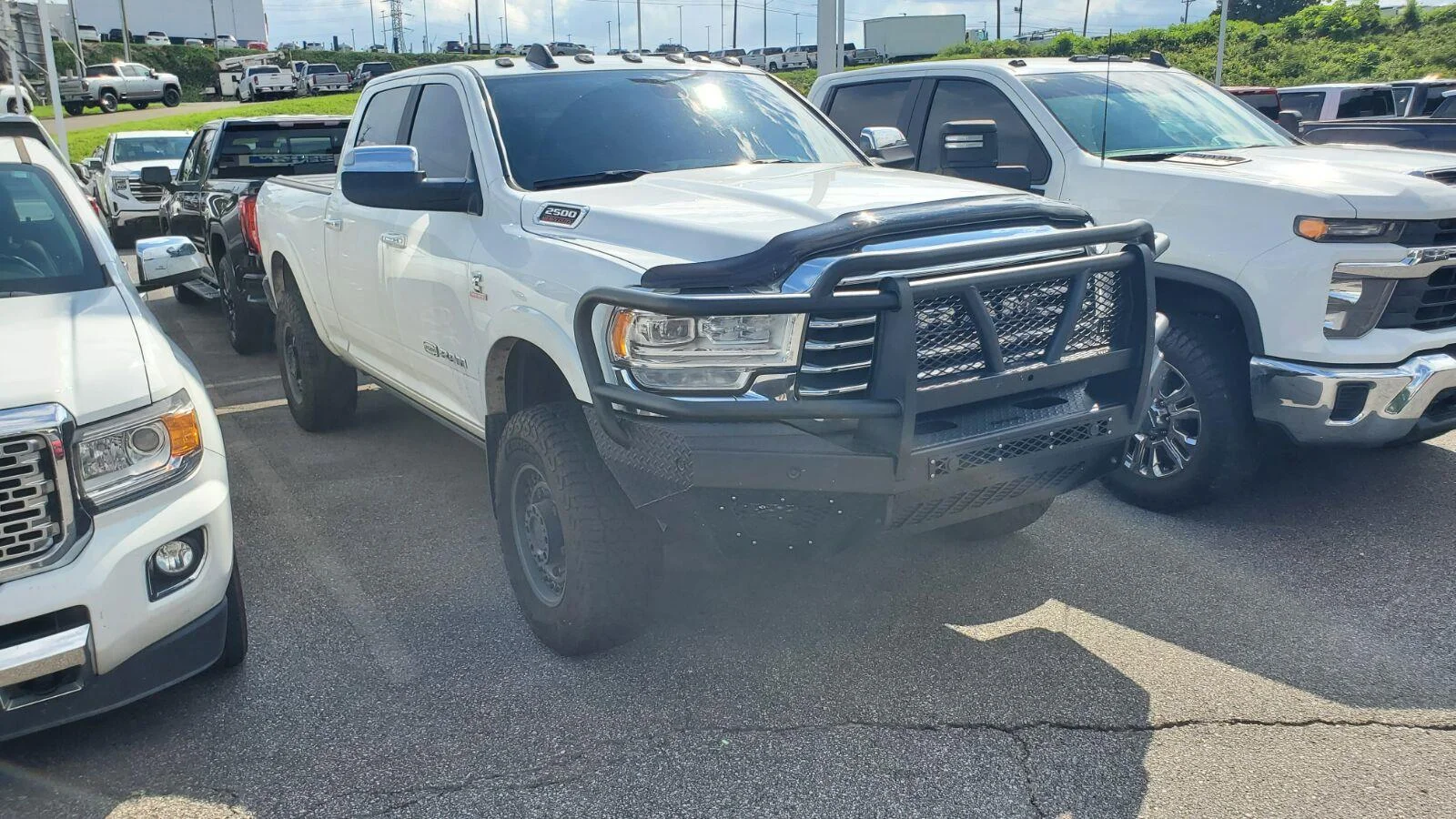 Used 2022 Bright White Clearcoat Ram Longhorn image 2