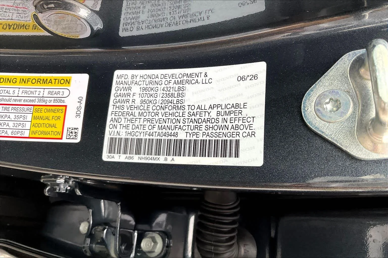New 2026 Meteorite Gray Metallic Honda SE image 19