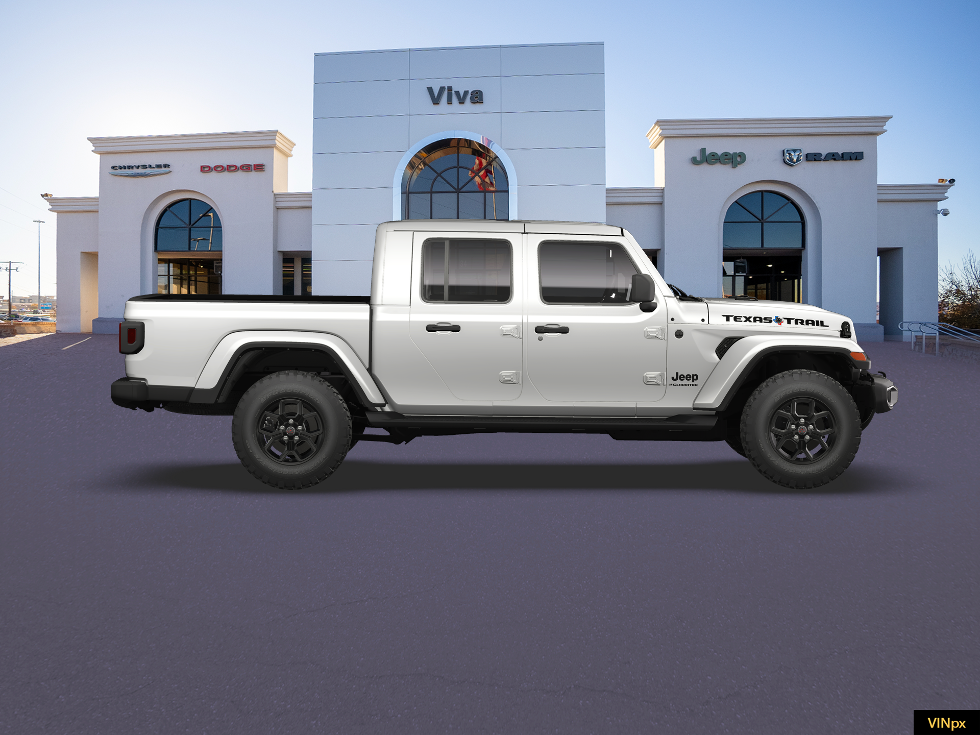 New 2026 Bright White Clear-Coat Exterior Paint Jeep Texas Trail image 21