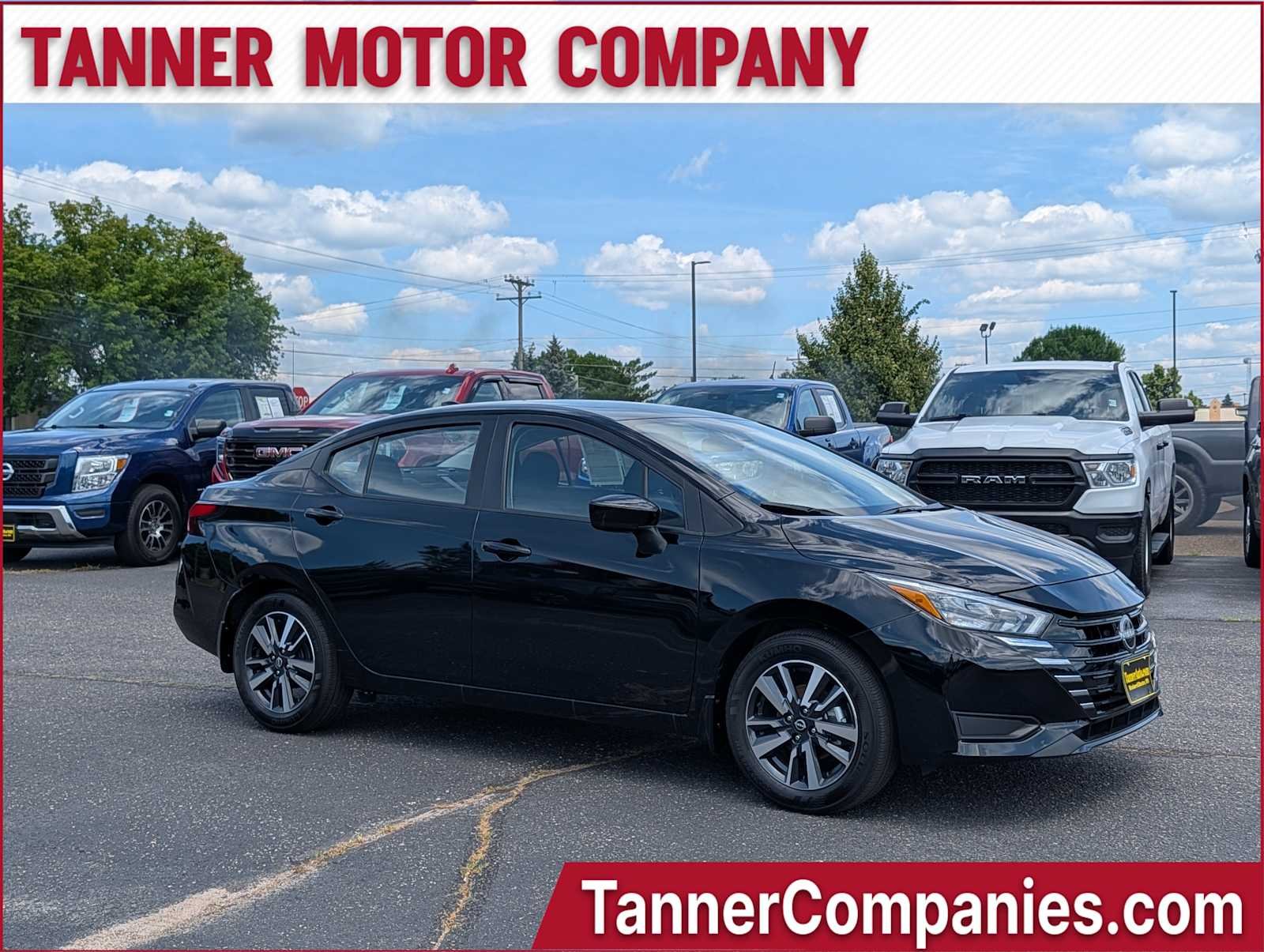 Super Black 2025 Nissan Versa Sedan Front-Wheel Drive