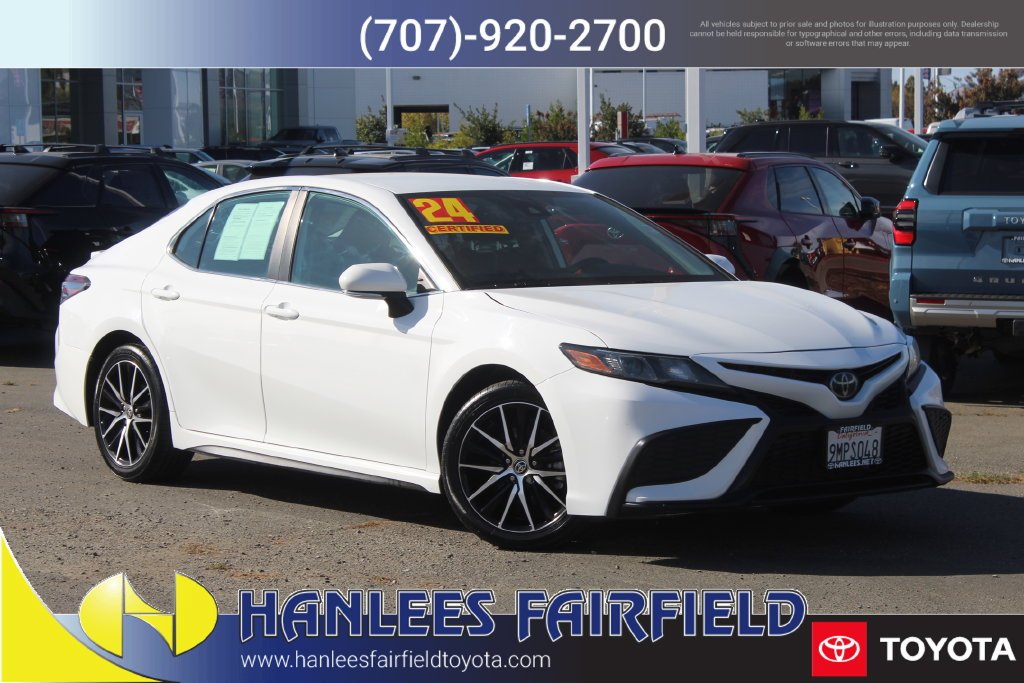 Certified Used 2024 White Toyota SE image 1