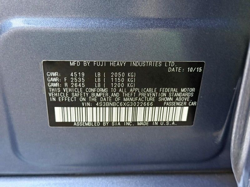 Used 2016 Twilight Blue Metallic Subaru 2.5i image 31