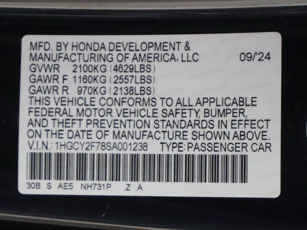 Used 2025 Crystal Black Pearl Honda Sport-L image 49