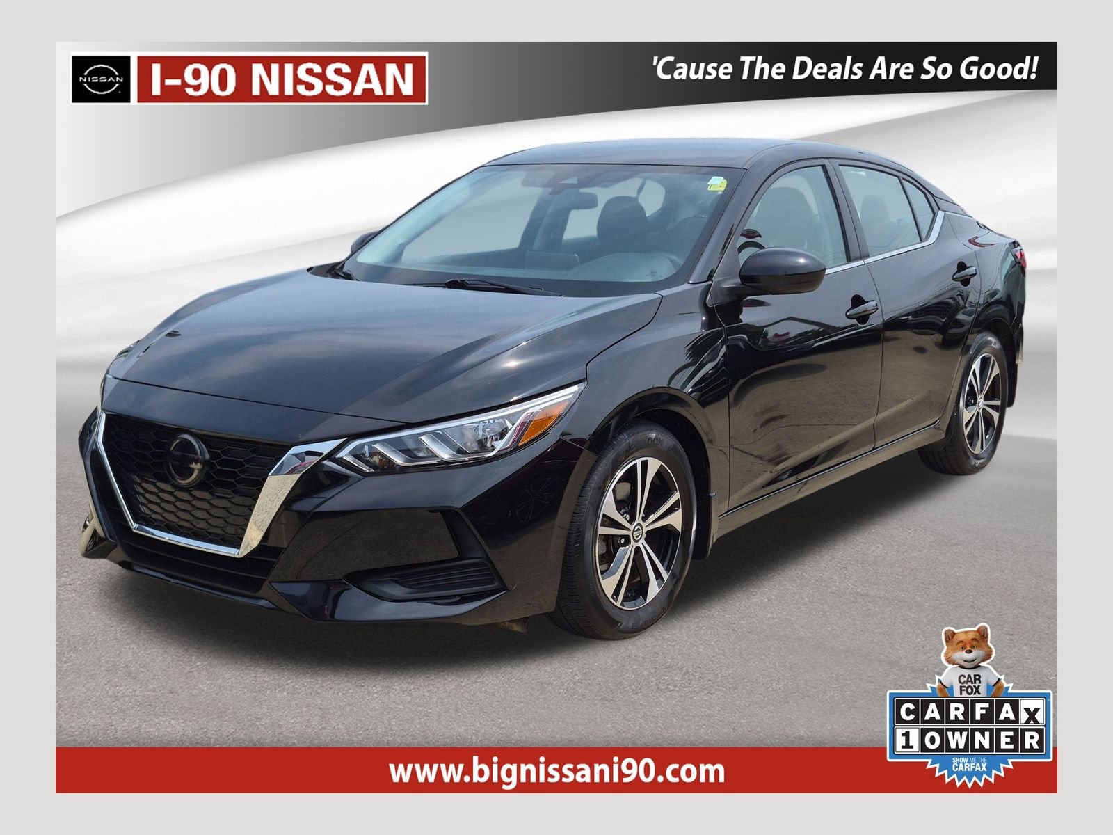 Certified Used 2023 Super Black Nissan SV image 1