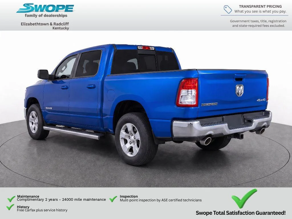 Used 2021 Hydro Blue Pearlcoat Ram Big Horn image 3