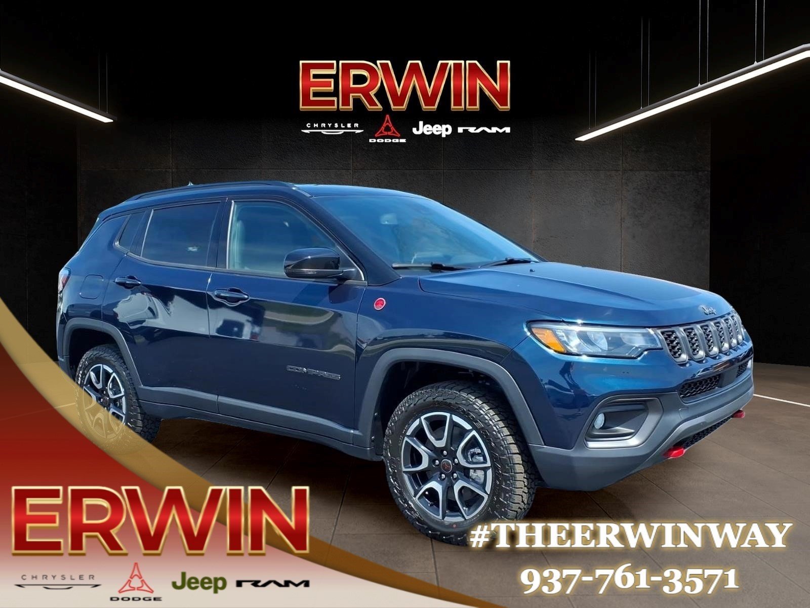 New 2026 Fathom Blue Pearl-Coat Exterior Paint Jeep Trailhawk image 1