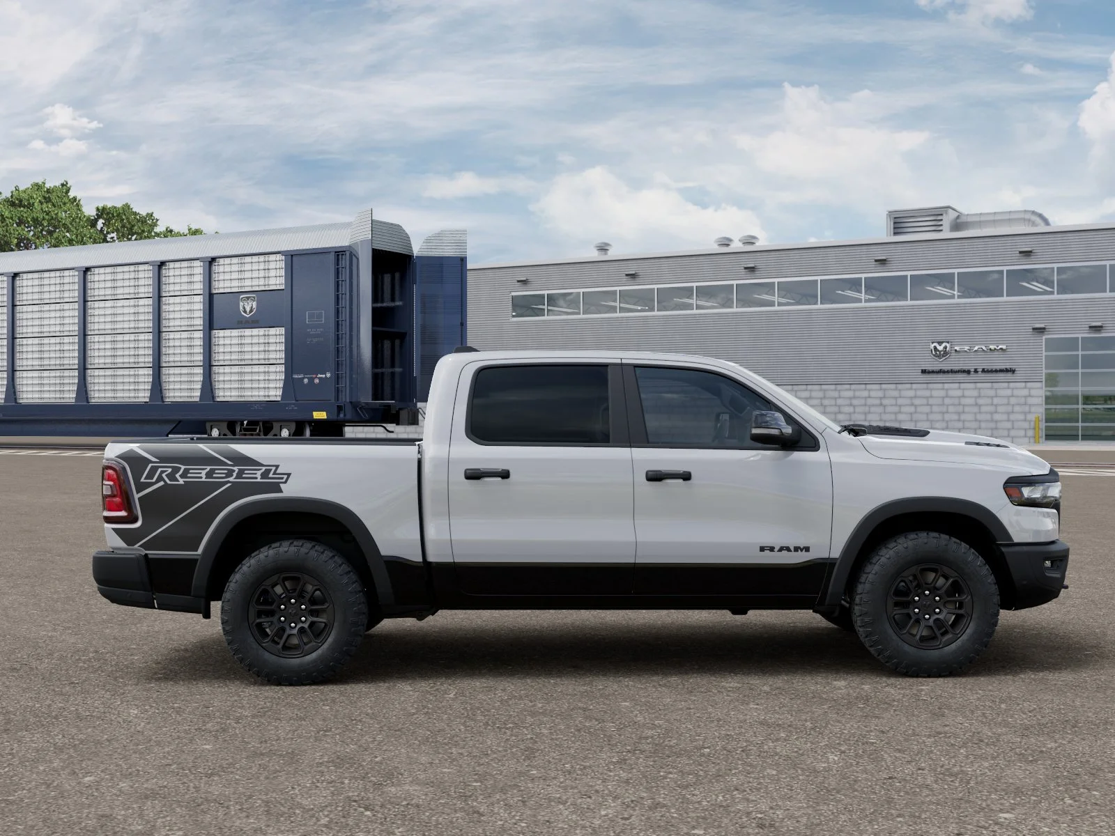 New 2026 Bright White Clear-Coat Exterior Paint RAM Rebel image 12