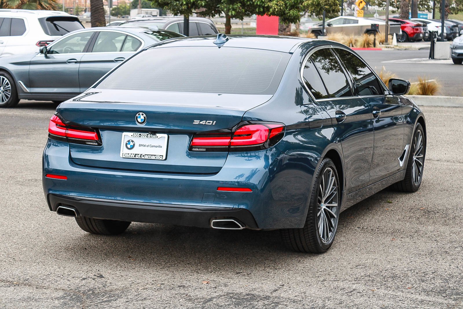 Used 2023 Arctic Race Blue metallic BMW 540i image 6