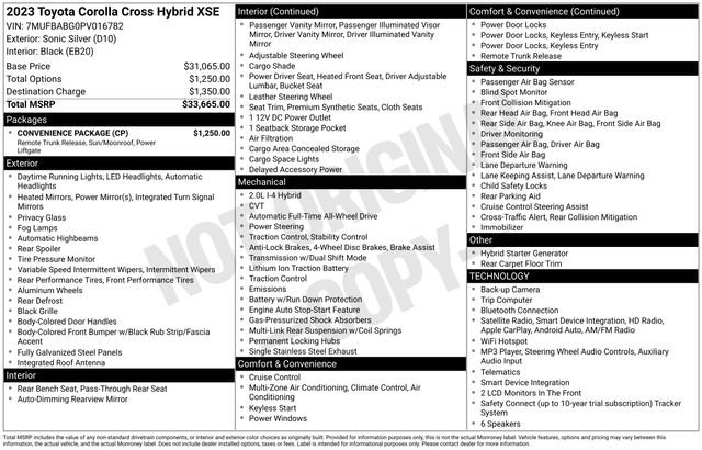Used 2023 Silver Toyota Hybrid XSE image 8