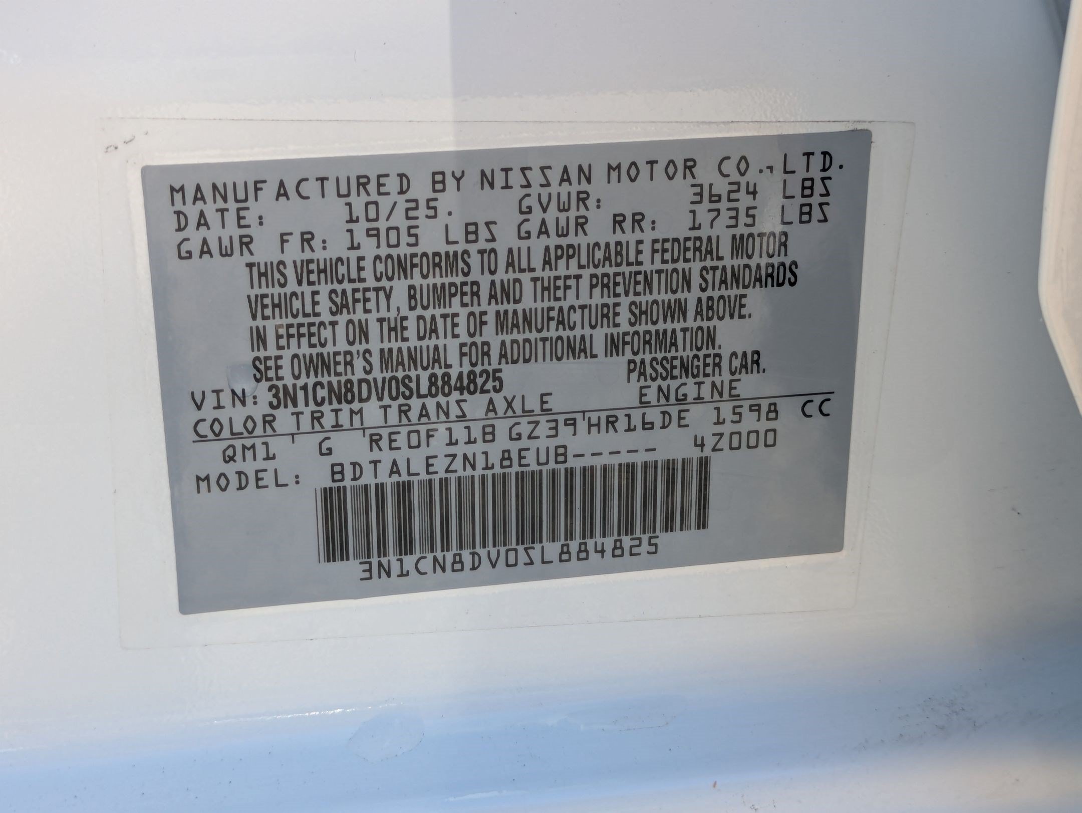 Certified Used 2025 Fresh Powder Nissan S image 32