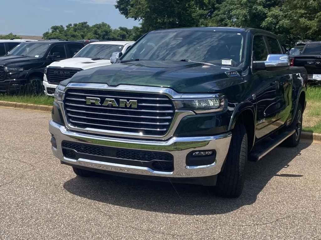 New 2026 Serrano-Green Metallic Exterior Paint RAM Laramie image 3