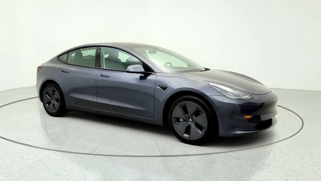 Used 2023 Midnight Silver Metallic Tesla RWD image 3