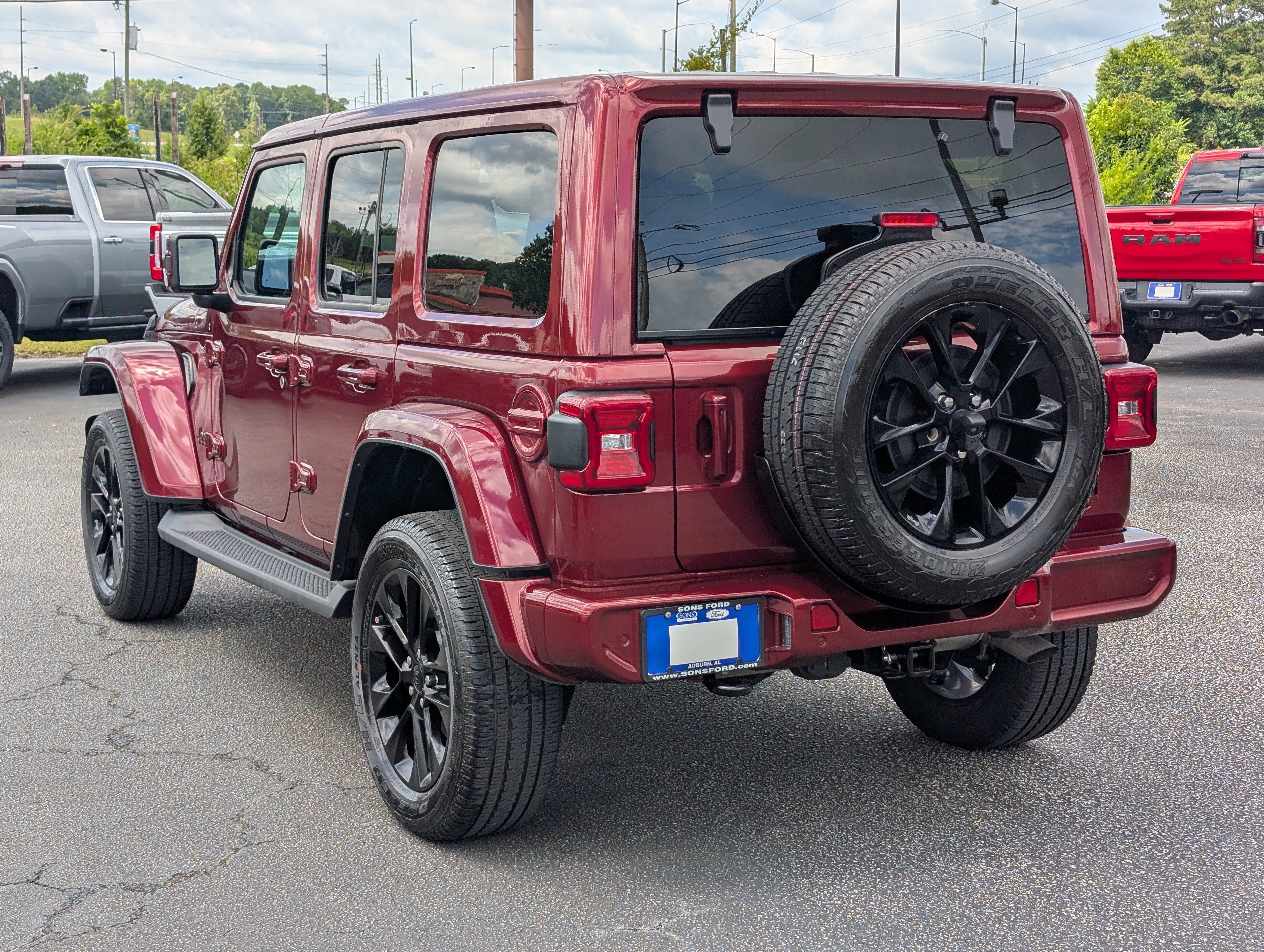 Certified Used 2021 Snazzberry Pearlcoat Jeep Unlimited Sahara High Altitude image 13