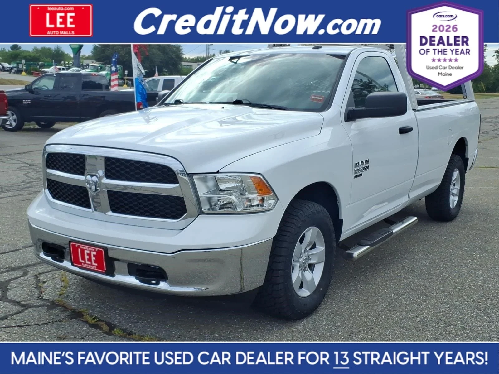 Used 2022 Bright White Clearcoat Ram Tradesman image 1