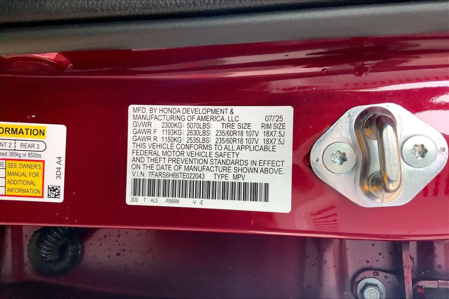 Used 2026 Radiant Red Metallic Honda TrailSport image 31