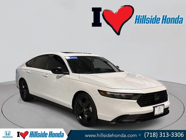 Certified Used 2023 Platinum White Pearl Honda HYBRID SPORT-L image 7