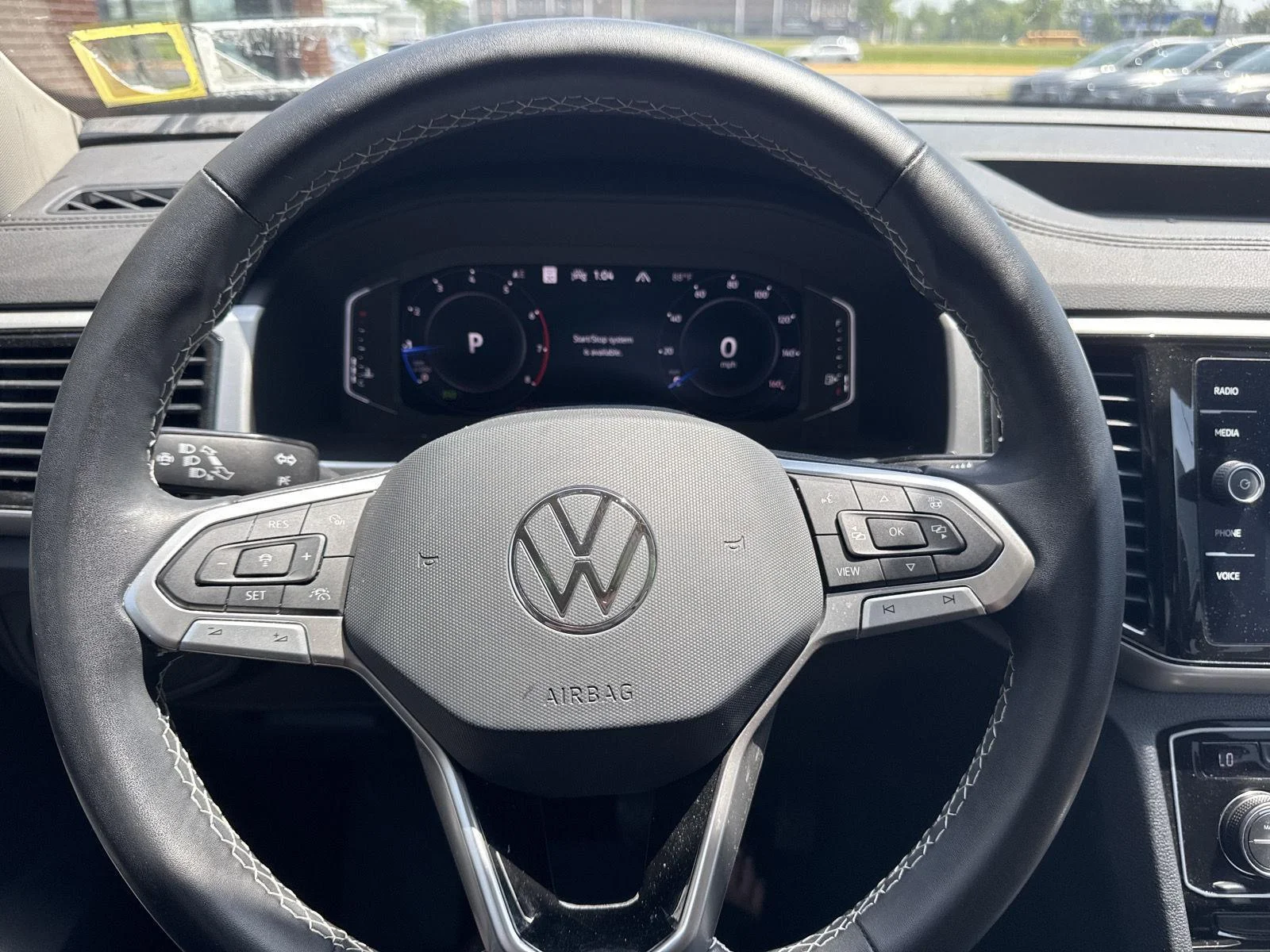 Used 2023 Opal White Pearl Volkswagen 3.6L V6 SEL image 12