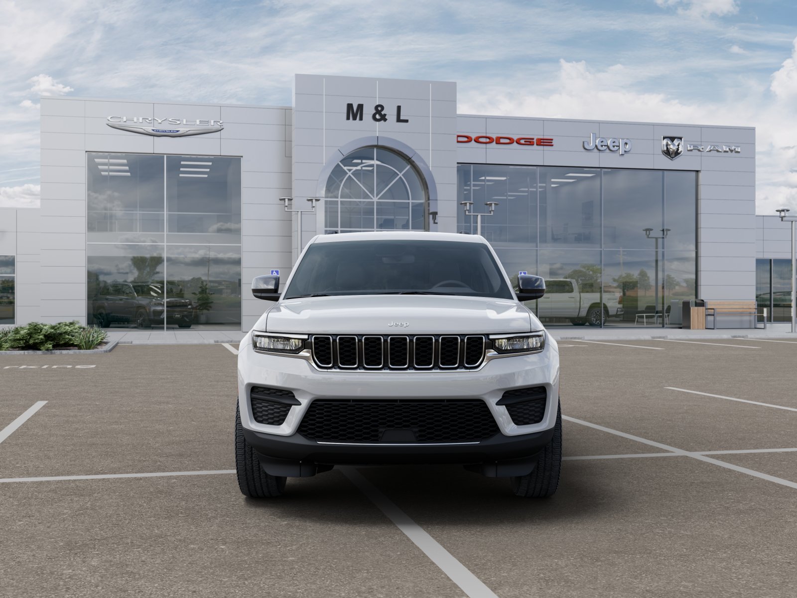 New 2025 Bright White Clear-Coat Exterior Paint Jeep Laredo image 6