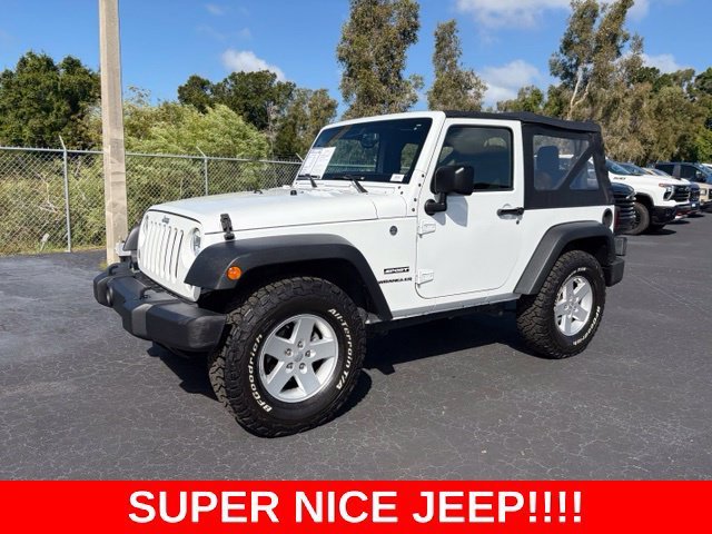 Used 2017 Bright White Clea Jeep Sport image 3