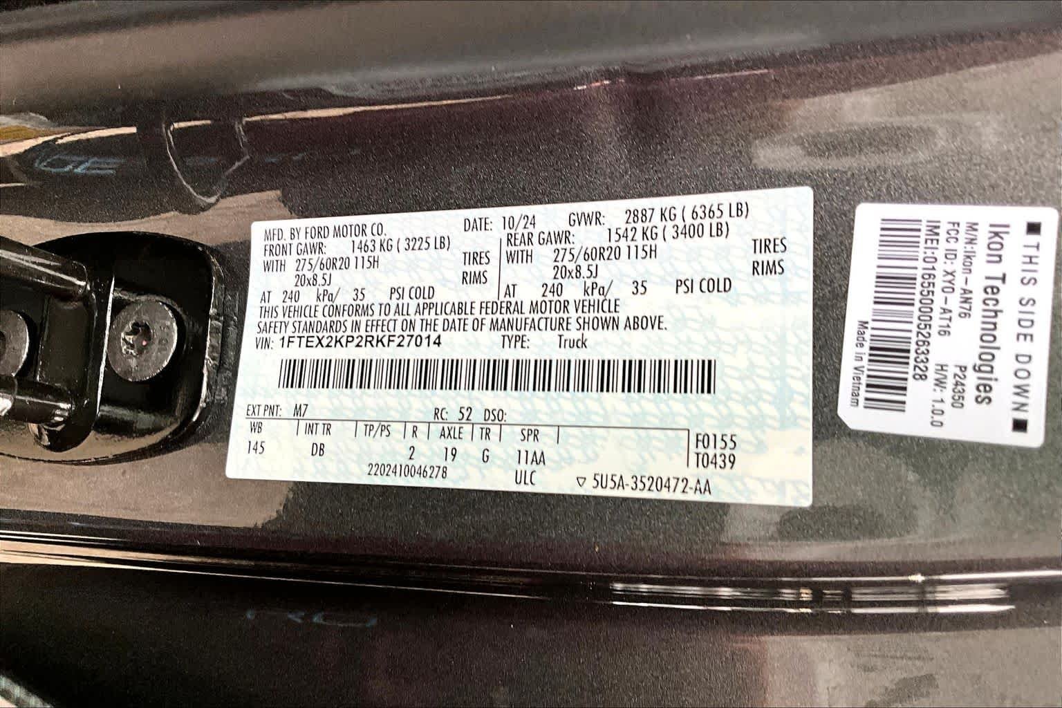 Used 2024 Carbonized Gray Ford STX image 34