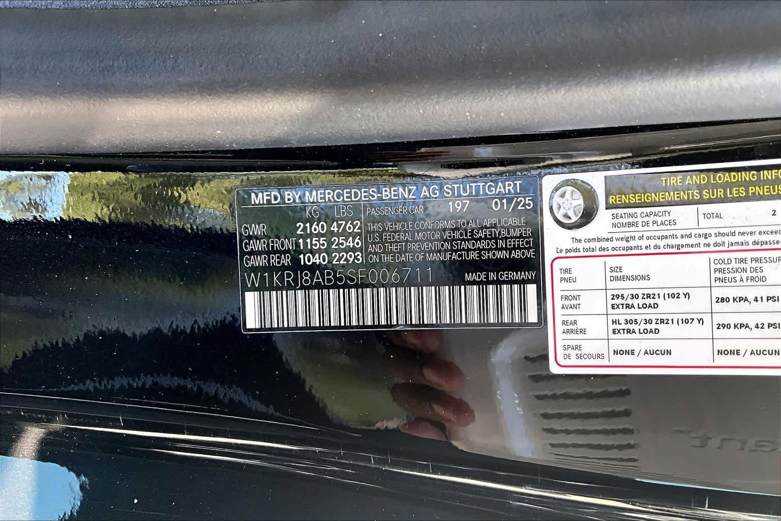 Certified Used 2025 Obsidian Black Metallic Mercedes-Benz AMG® GT 55 image 30