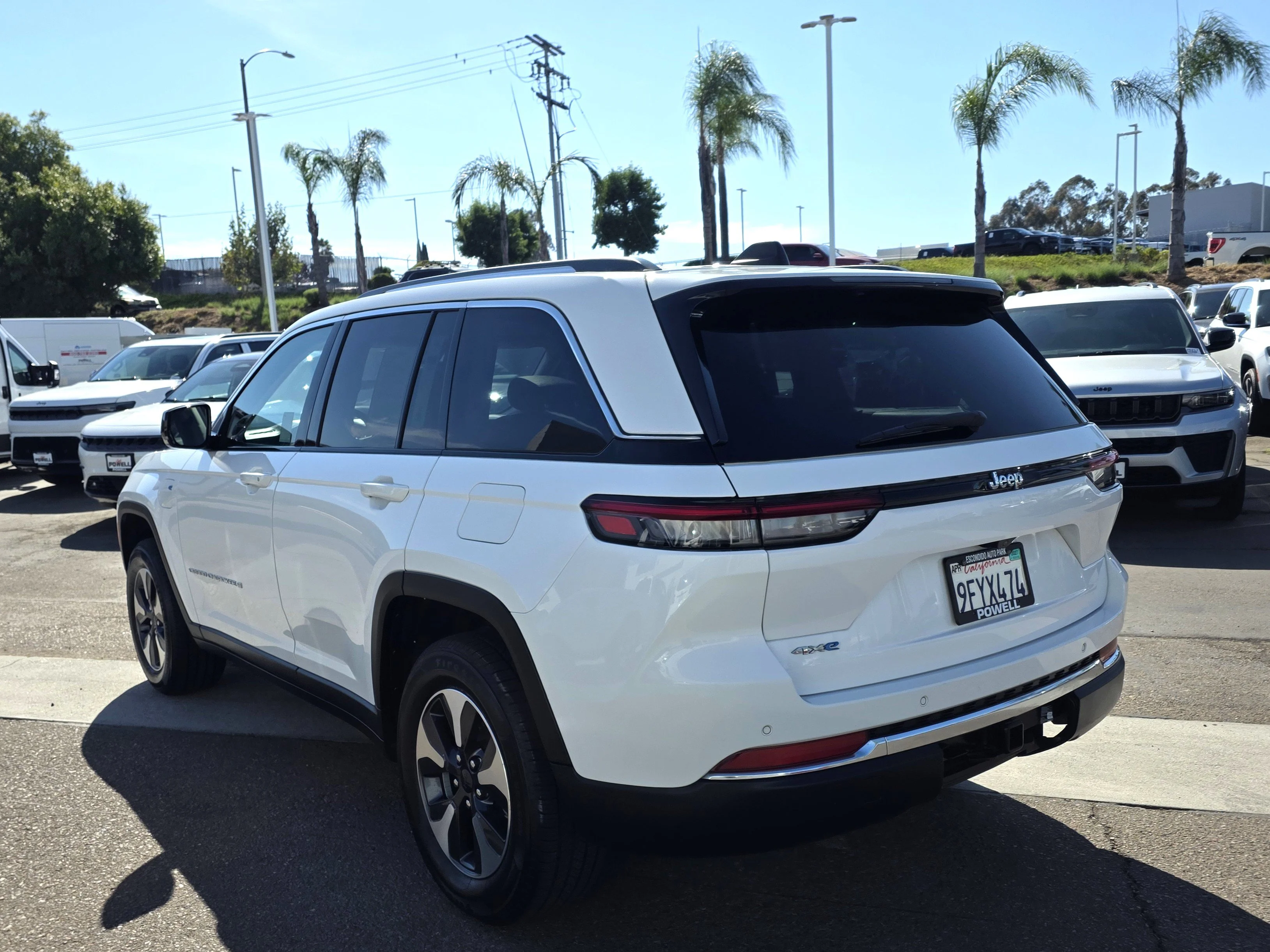 Used 2023 Bright White Clearcoat Jeep 4xe image 3