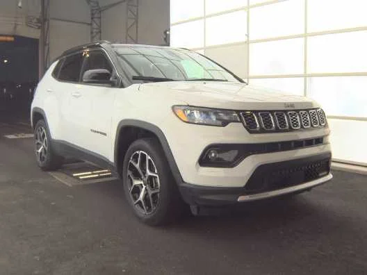 Used 2025 Bright White Clearcoat Jeep Limited image 3