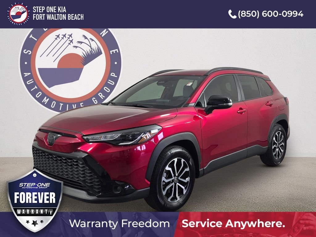 Used 2025 Red Toyota Hybrid SE image 1