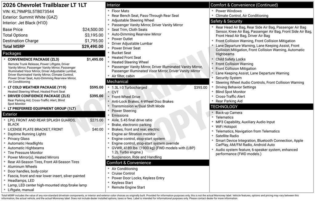 2026 Chevrolet Trailblazer LT - Photo 37
