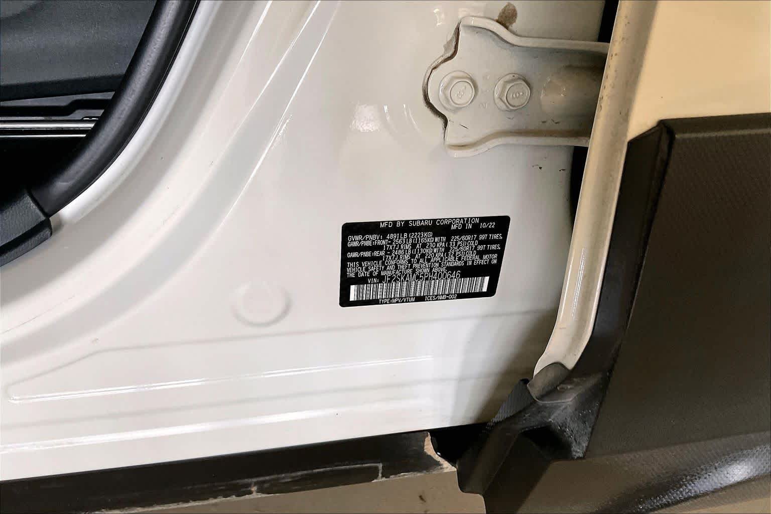 Used 2023 Crystal White Pearl Subaru Wilderness image 32