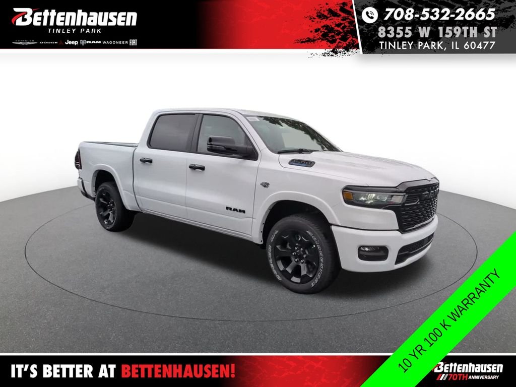 New 2026 Bright White Clear-Coat Exterior Paint RAM Big Horn image 2