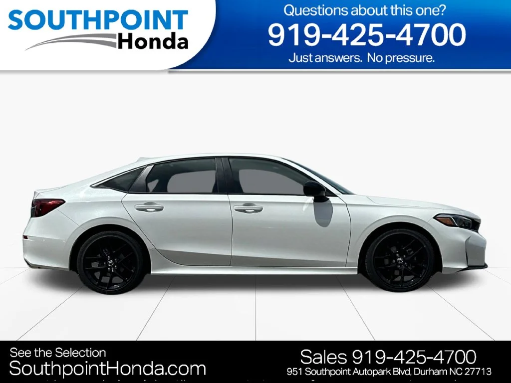New 2026 Platinum White Pearl Honda Sport image 2