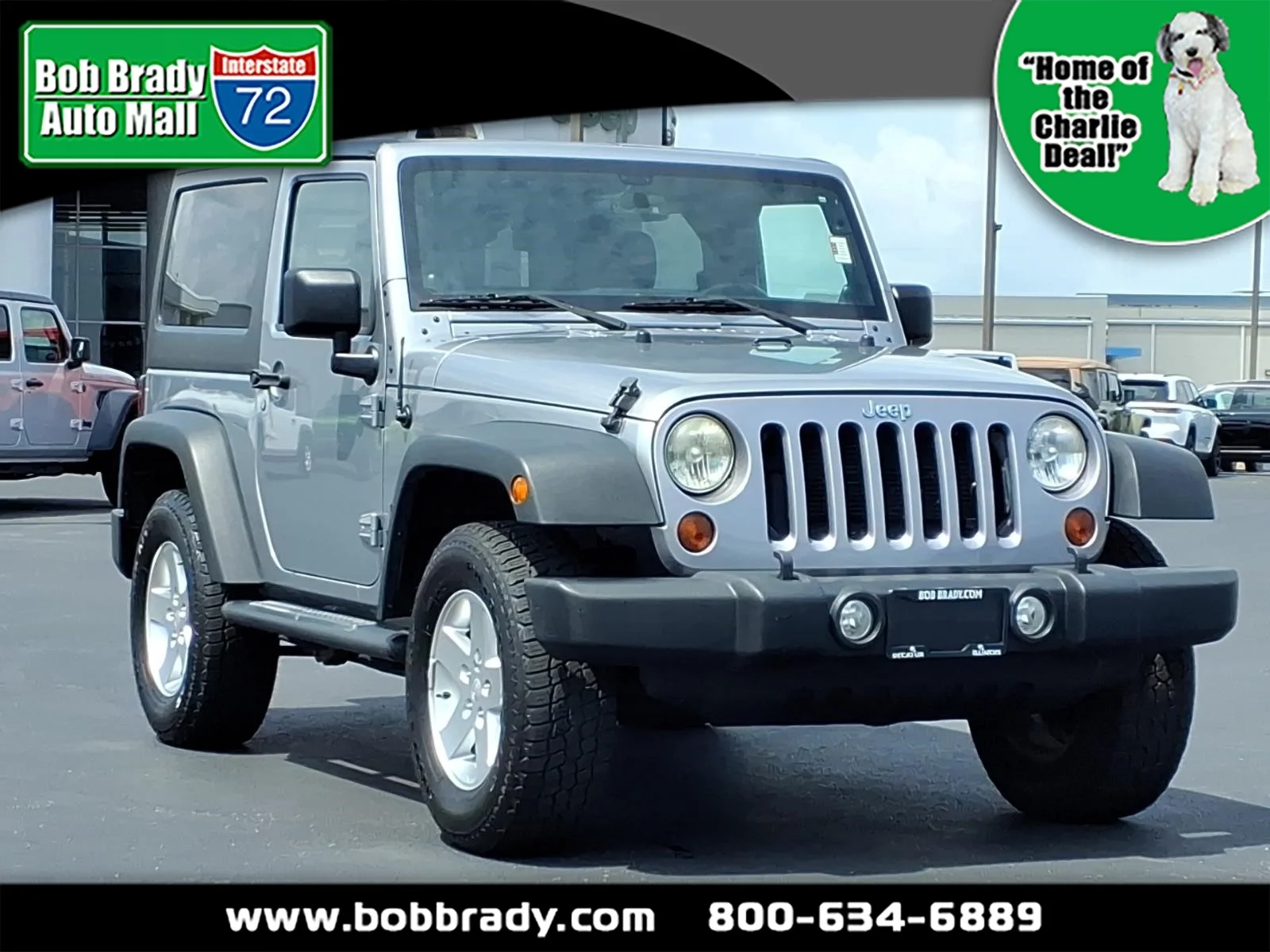 Used 2013 Billet Silver Metallic Clear Coat Jeep Sport image 1