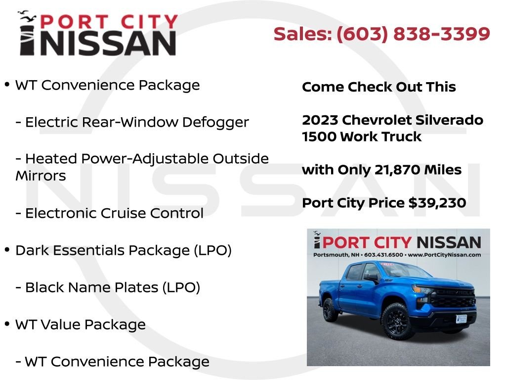 Used 2023 Glacier Blue Metallic Chevrolet z71 w/5.3l v8 image 27