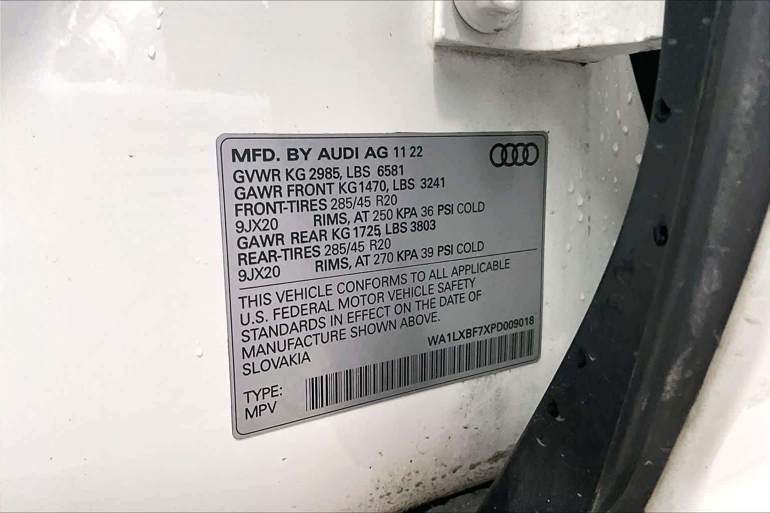 Used 2023 Carrara White Audi Premium Plus image 39