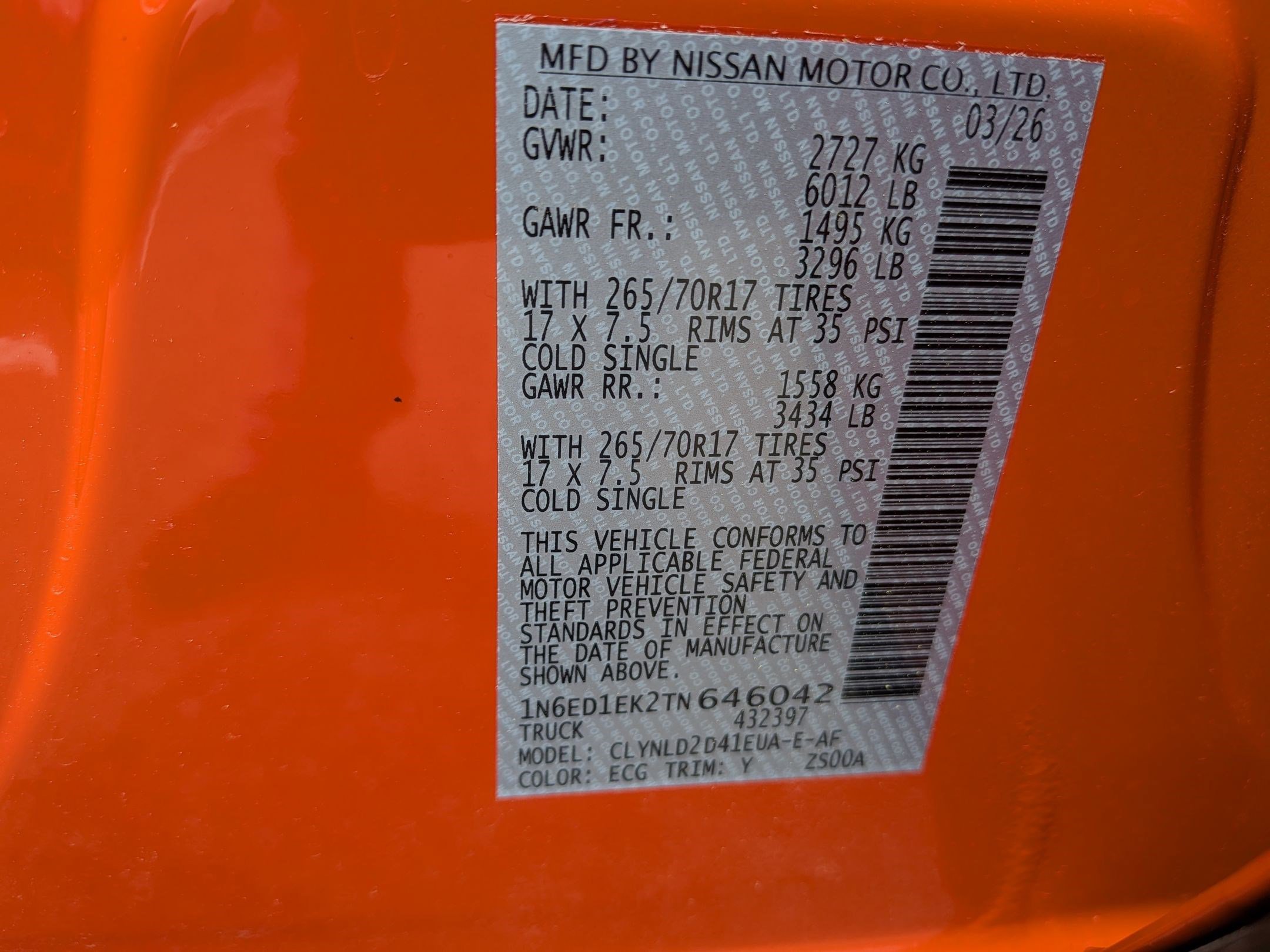 New 2026 Afterburn Orange Nissan PRO-4X image 17