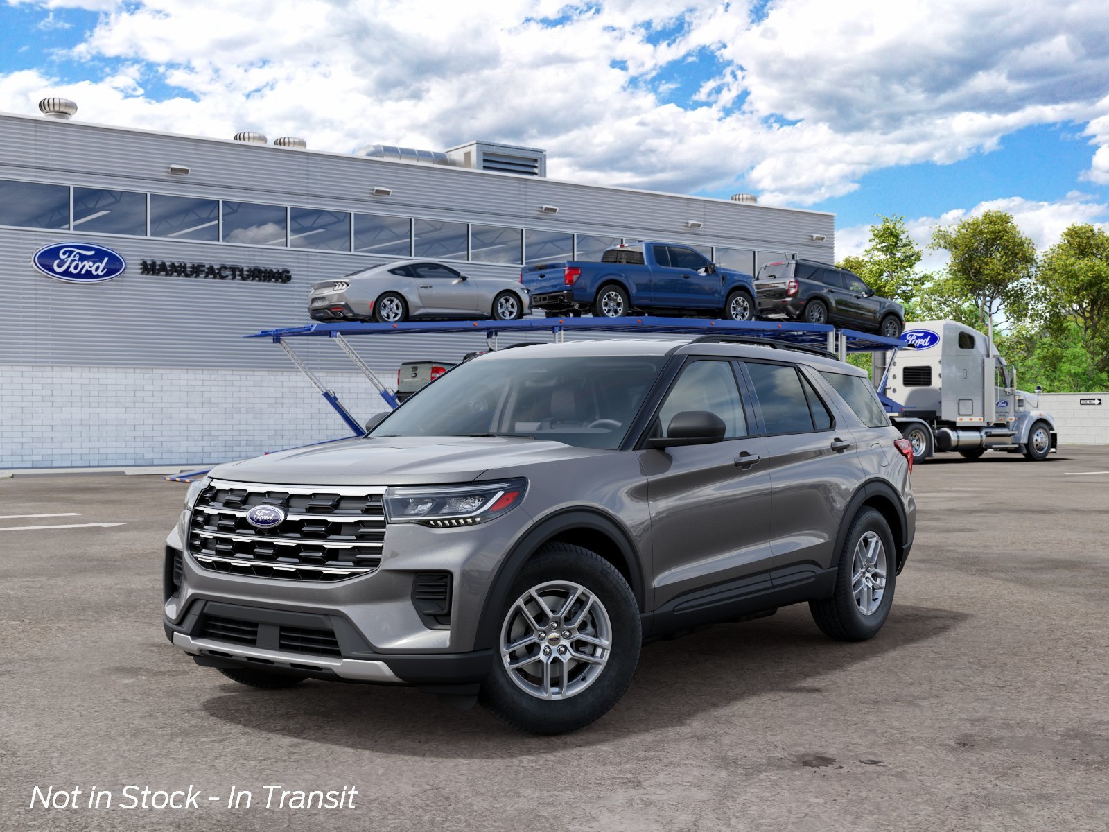 New 2027 Carbonized Gray Metallic Ford Active image 2