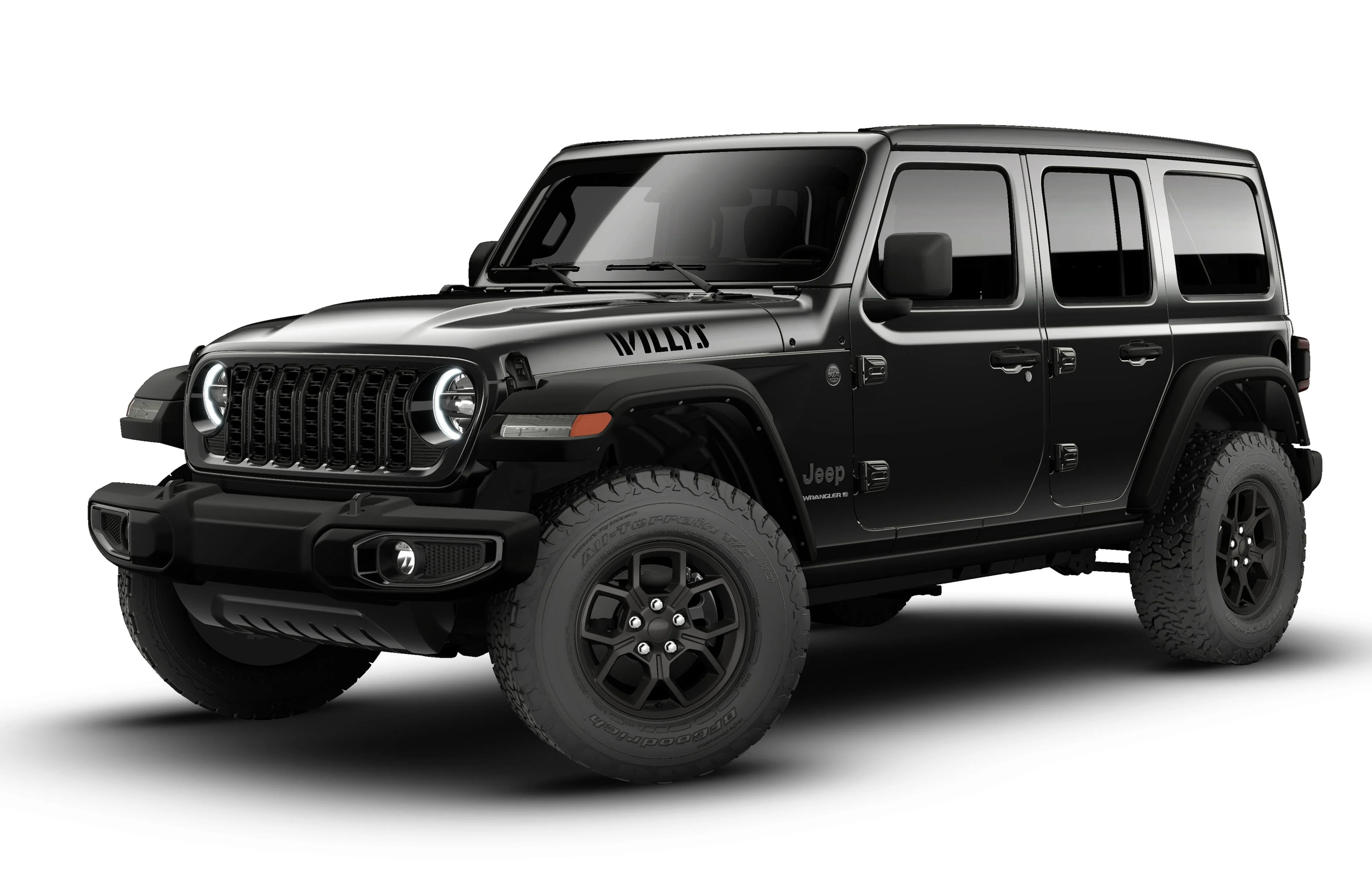 New 2026 Black Clear-Coat Exterior Paint Jeep Willys image 1