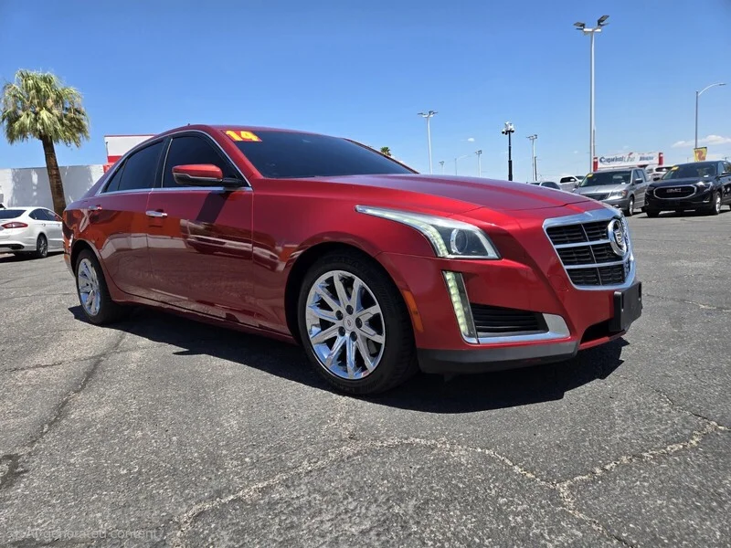 Used 2014 Red Obsession Tintcoat Cadillac Luxury RWD image 4