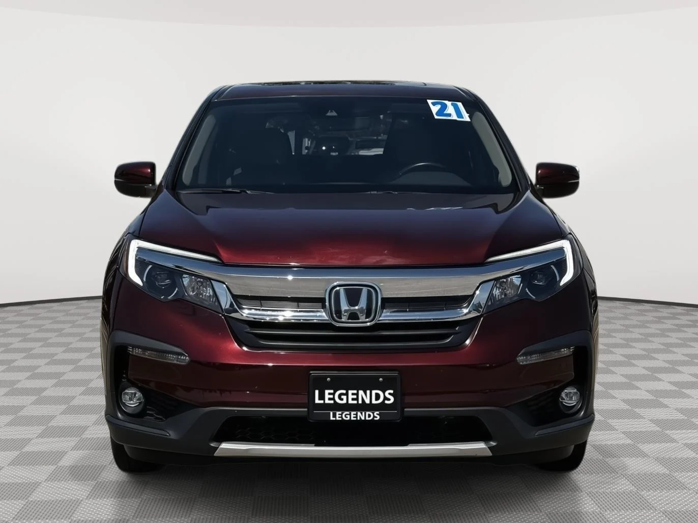 Used 2021 Deep Scarlet Pearl Honda EX-L image 2