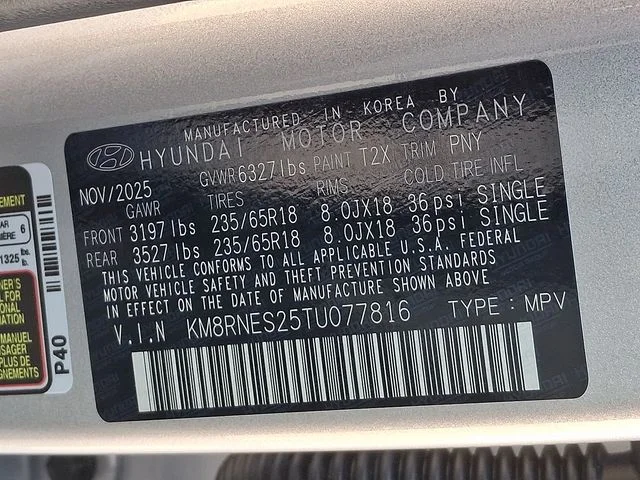 New 2026 Silver Hyundai SEL Premium image 21