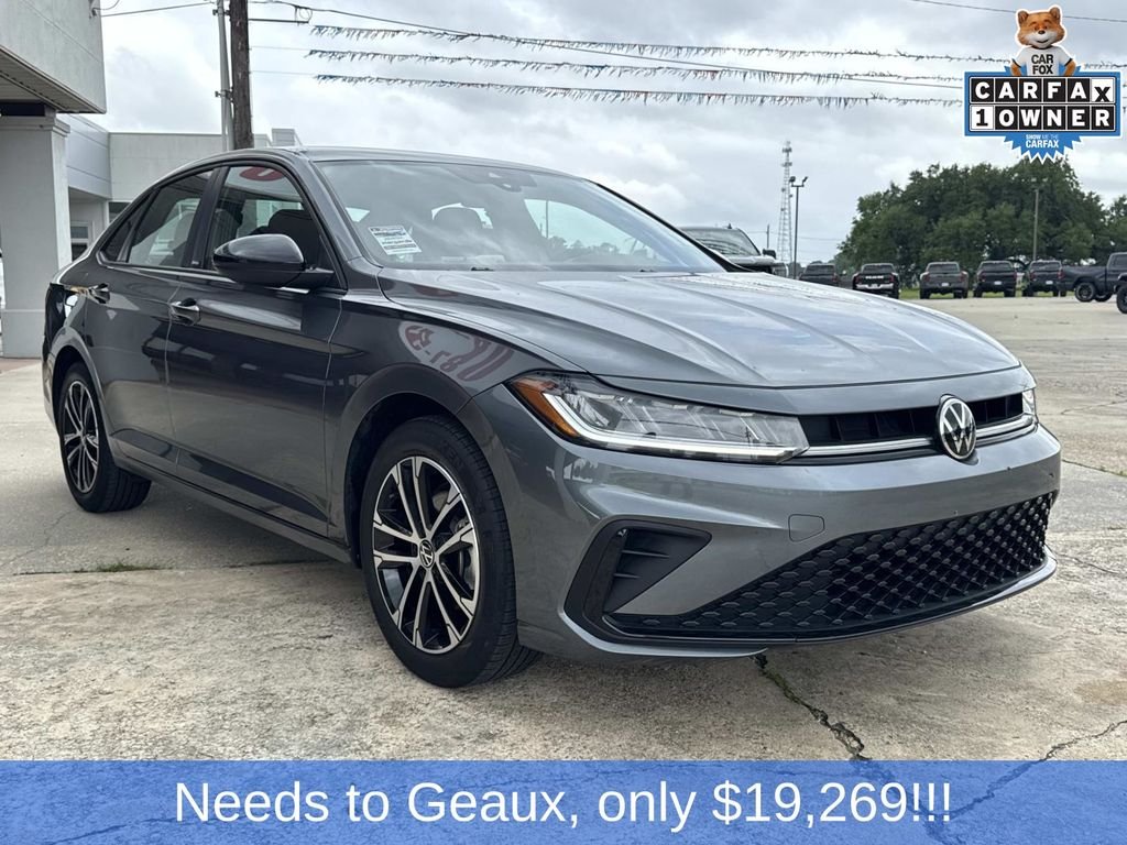 Used 2025 Volkswagen Jetta Sport with VIN 3VWBX7BU0SM047099 for sale in LaPlace, LA