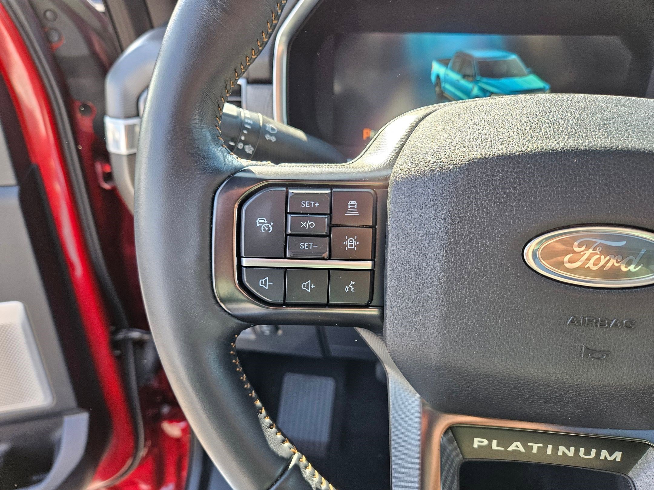 Used 2023 Rapid Red Metallic Tinted Clearcoat Ford Platinum image 18