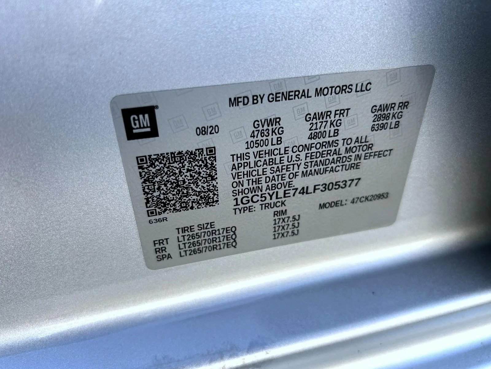 Certified Used 2020 Silver Chevrolet Work Truck image 22