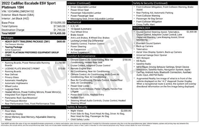 2022 Cadillac Escalade ESV Sport Platinum - Photo 20