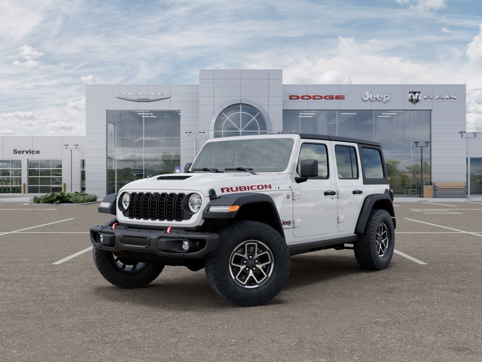 New 2026 Bright White Clear-Coat Exterior Paint Jeep Rubicon image 39