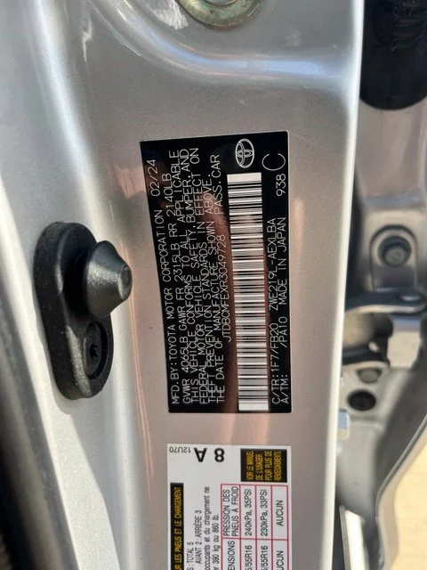 Used 2024 Silver Toyota LE image 13