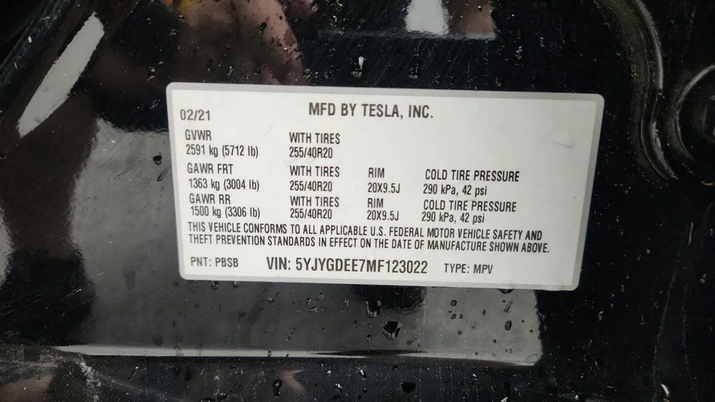 Used 2021 Solid Black Tesla Long Range AWD w/ Acceleration Boost & 20