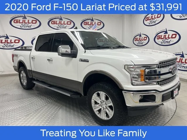 Certified Used 2020 White Ford Lariat image 1